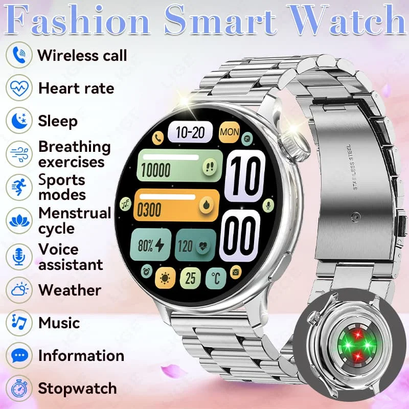 FOXBOX Fashion Smart Watches Ultra-thin Health Monitor Bluetooth Call Custom Dial Waterproof Fitness Sports Bracelet For Women
FOXBOX Fashion Smart Watches Ultra-thin Health Monitor Bluetooth Call Custom Dial Waterproof Fitness Sports Bracelet For Women