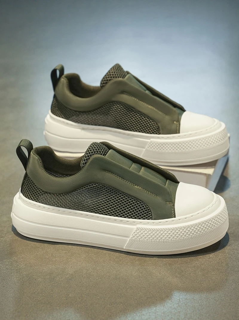 Men's Summer Anti-Slip Breathable Thin Mesh Shoes Casual Sports Thick Bottom Board Shoes Fashionable Single Shoes for Youth
Men's Summer Anti-Slip Breathable Thin Mesh Shoes Casual Sports Thick Bottom Board Shoes Fashionable Single Shoes for Youth