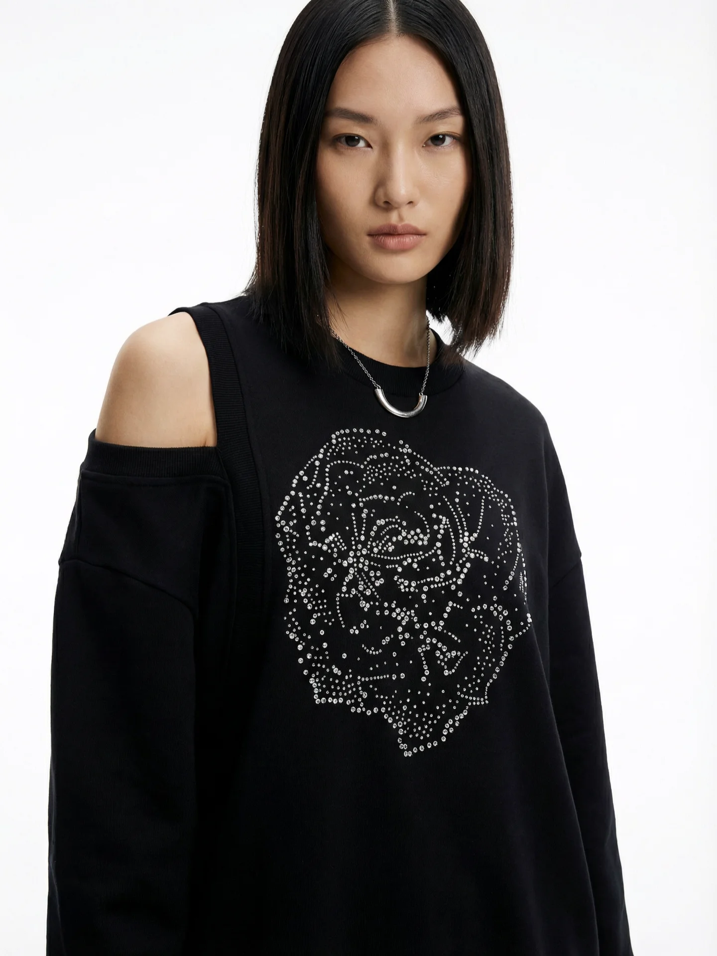 Rose Embroidered oulder Bared round Ne Sweatirt Women's Loose Fit Bla Sweater Casual Comfortable Cotton Polyester Blend
Rose Embroidered oulder Bared round Ne Sweatirt Women's Loose Fit Bla Sweater Casual Comfortable Cotton Polyester Blend