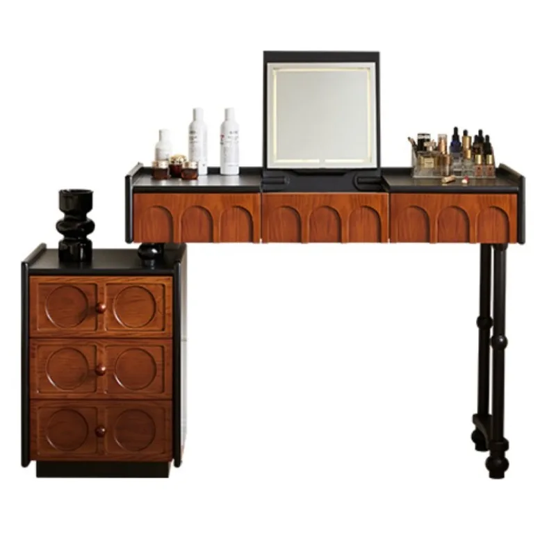 Medieval dresser chest flip cover dresser retractable solid wood multi-functional makeup table
Medieval dresser chest flip cover dresser retractable solid wood multi-functional makeup table