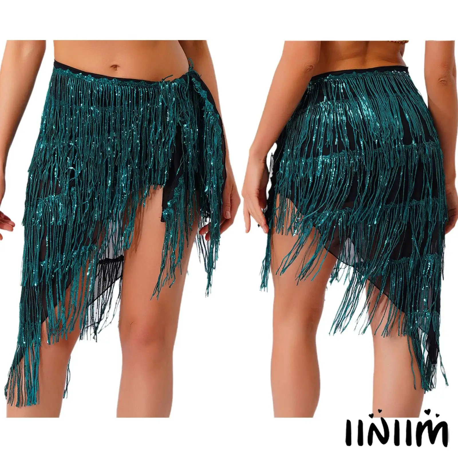 Womens Professional Bellydancer Waist Scarf Shimmering Sequin Fringe Hip Wrap with Detachable Chain for Folk Traditions Dance
Womens Professional Bellydancer Waist Scarf Shimmering Sequin Fringe Hip Wrap with Detachable Chain for Folk Traditions Dance