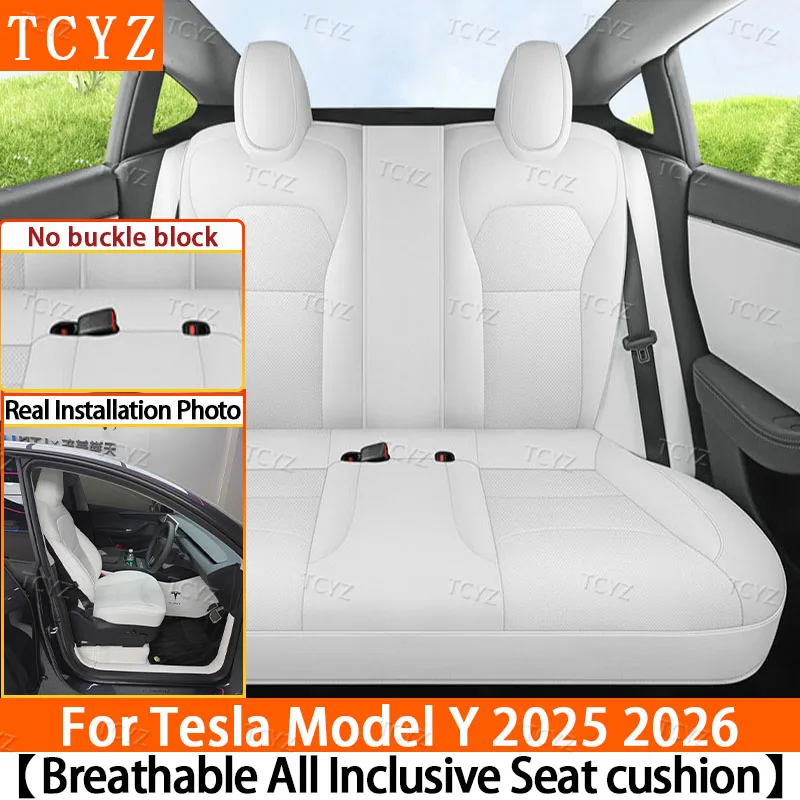 Full Wrap Seat Covers for New Tesla Model Y Juniper 2025 2026 Breathable & Comfortable, Wear-Resistant Leather Cushion Protector
Full Wrap Seat Covers for New Tesla Model Y Juniper 2025 2026 Breathable & Comfortable, Wear-Resistant Leather Cushion Protector