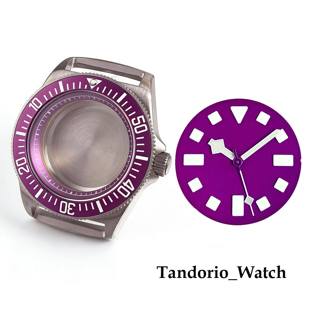 Tandorio New 42mm Sapphire Glass 20ATM Tactical Frog Purple Belze Titanium Waterproof Watch Case Fit NH35 NH36 ETA2824 PT5000
Tandorio New 42mm Sapphire Glass 20ATM Tactical Frog Purple Belze Titanium Waterproof Watch Case Fit NH35 NH36 ETA2824 PT5000