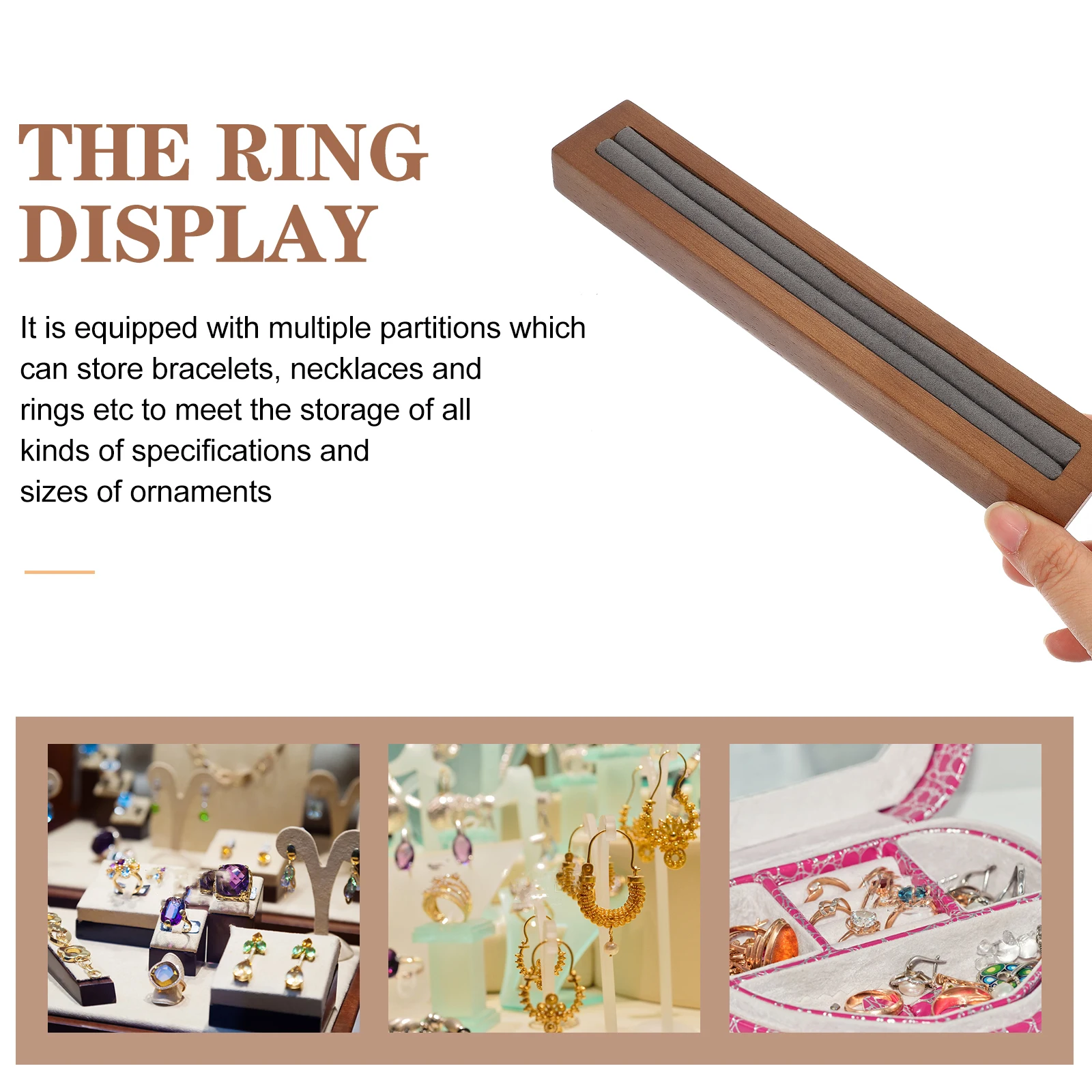 Automatic Jewelry Display Tray Travel Displays Wooden Bracelets for Multiple Rings
Automatic Jewelry Display Tray Travel Displays Wooden Bracelets for Multiple Rings