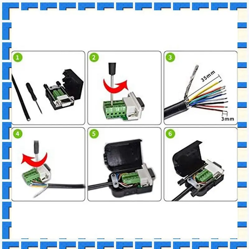 ABNG DB9 Solderless Connector RS232 D-SUB Serial To 9-Pin Port Terminal Male Female Adapter With Case 10Pcs-Male+10Pcs-Female
ABNG DB9 Solderless Connector RS232 D-SUB Serial To 9-Pin Port Terminal Male Female Adapter With Case 10Pcs-Male+10Pcs-Female