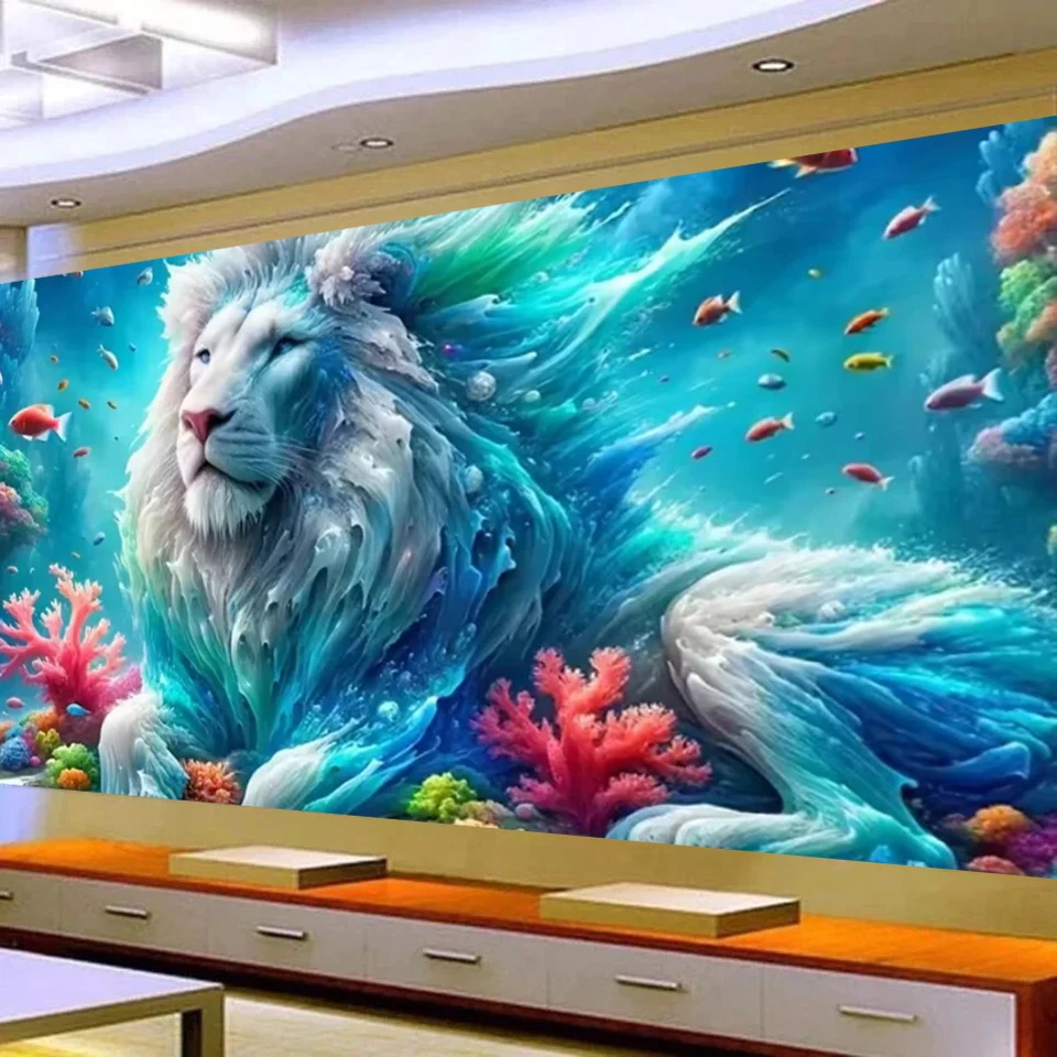 Large Coral Fish Blue Lion Diamond Painting Full Square Round Diamond Mosaic Jewelry Cross Stitch Kit Christmas Decorations
Large Coral Fish Blue Lion Diamond Painting Full Square Round Diamond Mosaic Jewelry Cross Stitch Kit Christmas Decorations