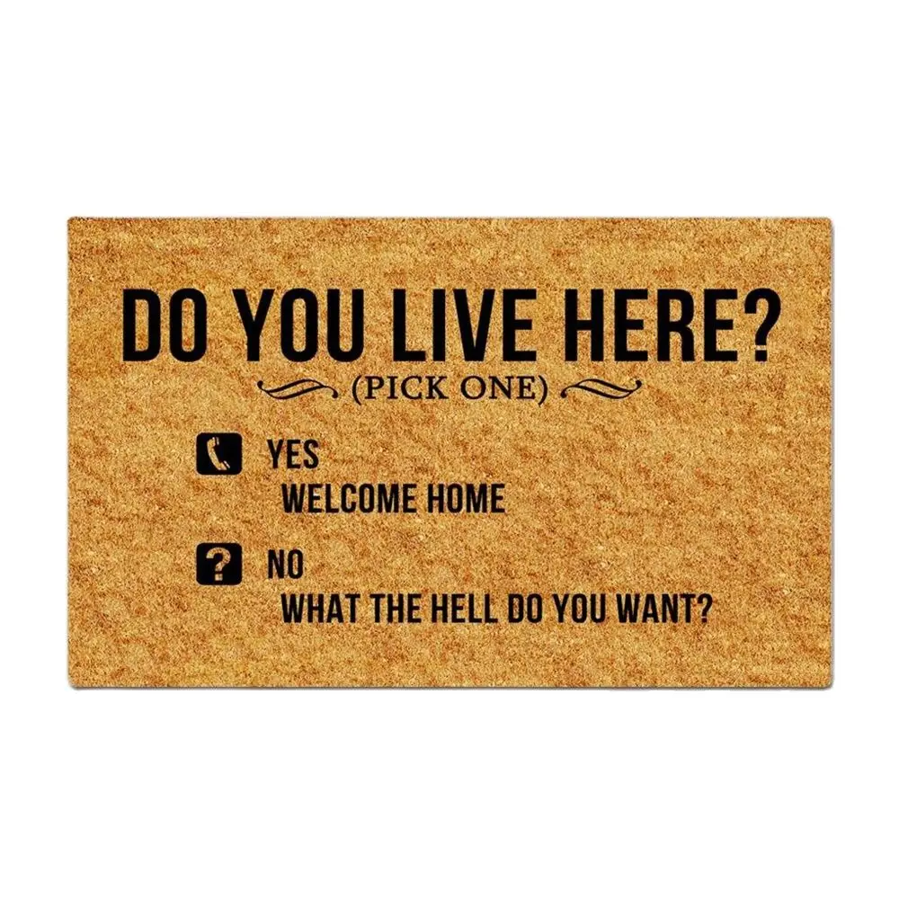 Do You Live Here Funny Doormat Rug Outdoor Porch Patio Front Floor Outdoor Porch Patio Front Floor Home Decor Rubber Door Mat
Do You Live Here Funny Doormat Rug Outdoor Porch Patio Front Floor Outdoor Porch Patio Front Floor Home Decor Rubber Door Mat