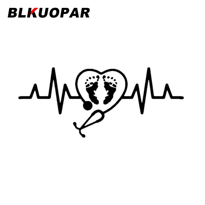 BLKUOPAR Nurse Stethoscope Baby Footprints Funny Car Stickers Sunscreen Decal Creative Bumper Windshield Car Lable Graphics
BLKUOPAR Nurse Stethoscope Baby Footprints Funny Car Stickers Sunscreen Decal Creative Bumper Windshield Car Lable Graphics