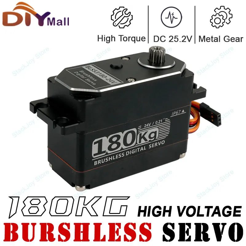 180KG Digital Brushless Servo 24V High Torque Metal Gear IP65 Waterproof for 1/5 RC Car Baja 5B SS Redcat HPI LOSI XL 5T 
180KG Digital Brushless Servo 24V High Torque Metal Gear IP65 Waterproof for 1/5 RC Car Baja 5B SS Redcat HPI LOSI XL 5T
