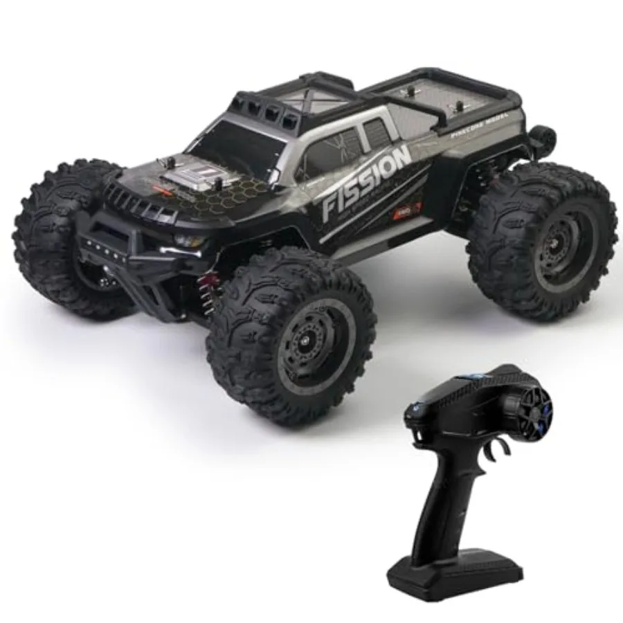 Brushless RC Monster Truck for outdoor off-road use, metal drivetrain ESP stability, black/red, upgrade-free 1/12 4WD built for
Brushless RC Monster Truck for outdoor off-road use, metal drivetrain ESP stability, black/red, upgrade-free 1/12 4WD built for