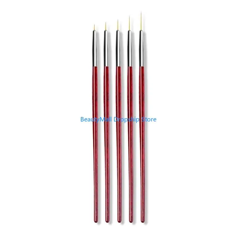 40JD 5 Pcs Nails Art Liner Brushes Painting Nails Art Brushes 5mm/8mm/11mm/13mm/15mm
40JD 5 Pcs Nails Art Liner Brushes Painting Nails Art Brushes 5mm/8mm/11mm/13mm/15mm