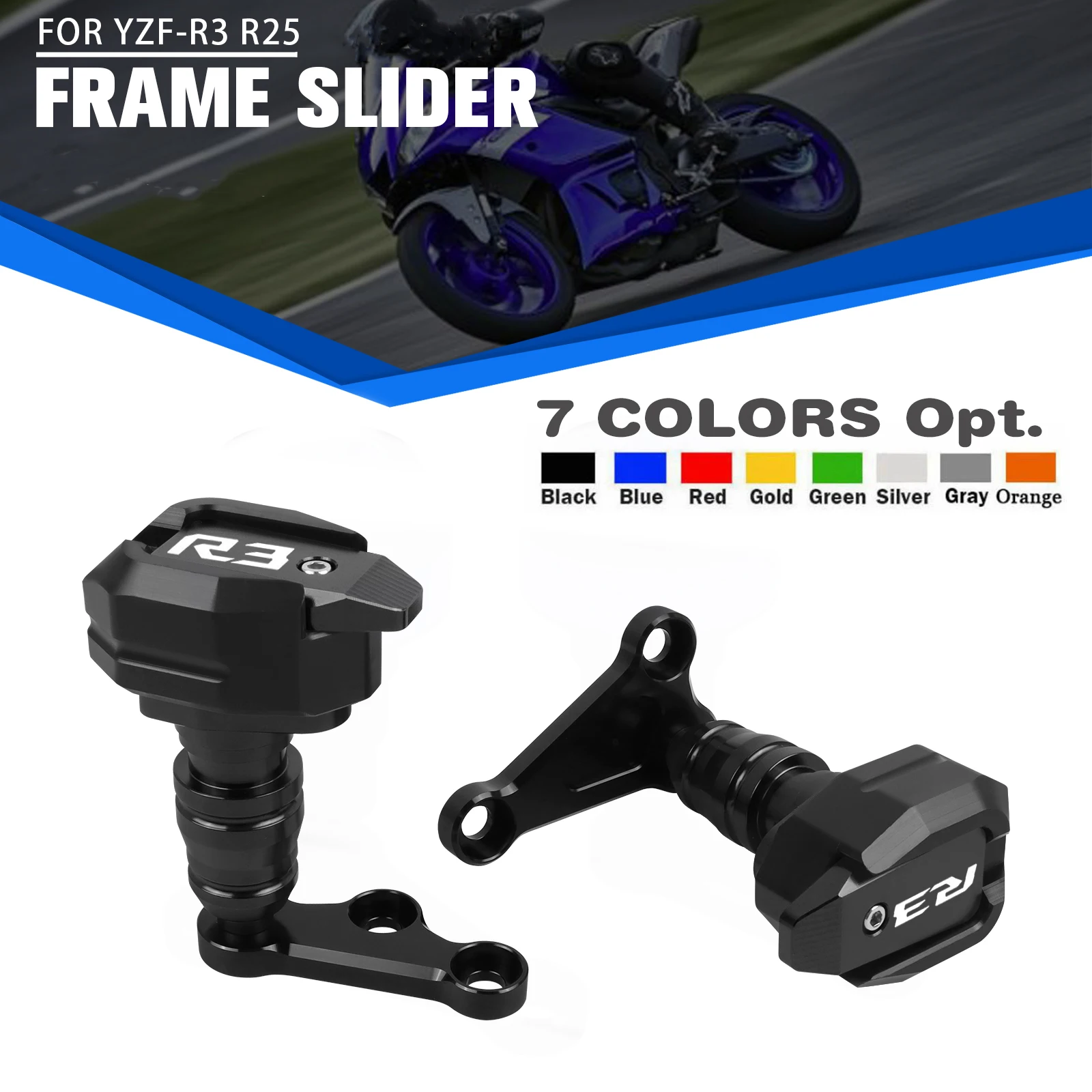 Для мотоцикла Yamaha YZF R3 R25 YZF-R3 YZFR3 2015-2019 CNC Рамка слайдер защита от падения защитная накладка
Для мотоцикла Yamaha YZF R3 R25 YZF-R3 YZFR3 2015-2019 CNC Рамка слайдер защита от падения защитная накладка