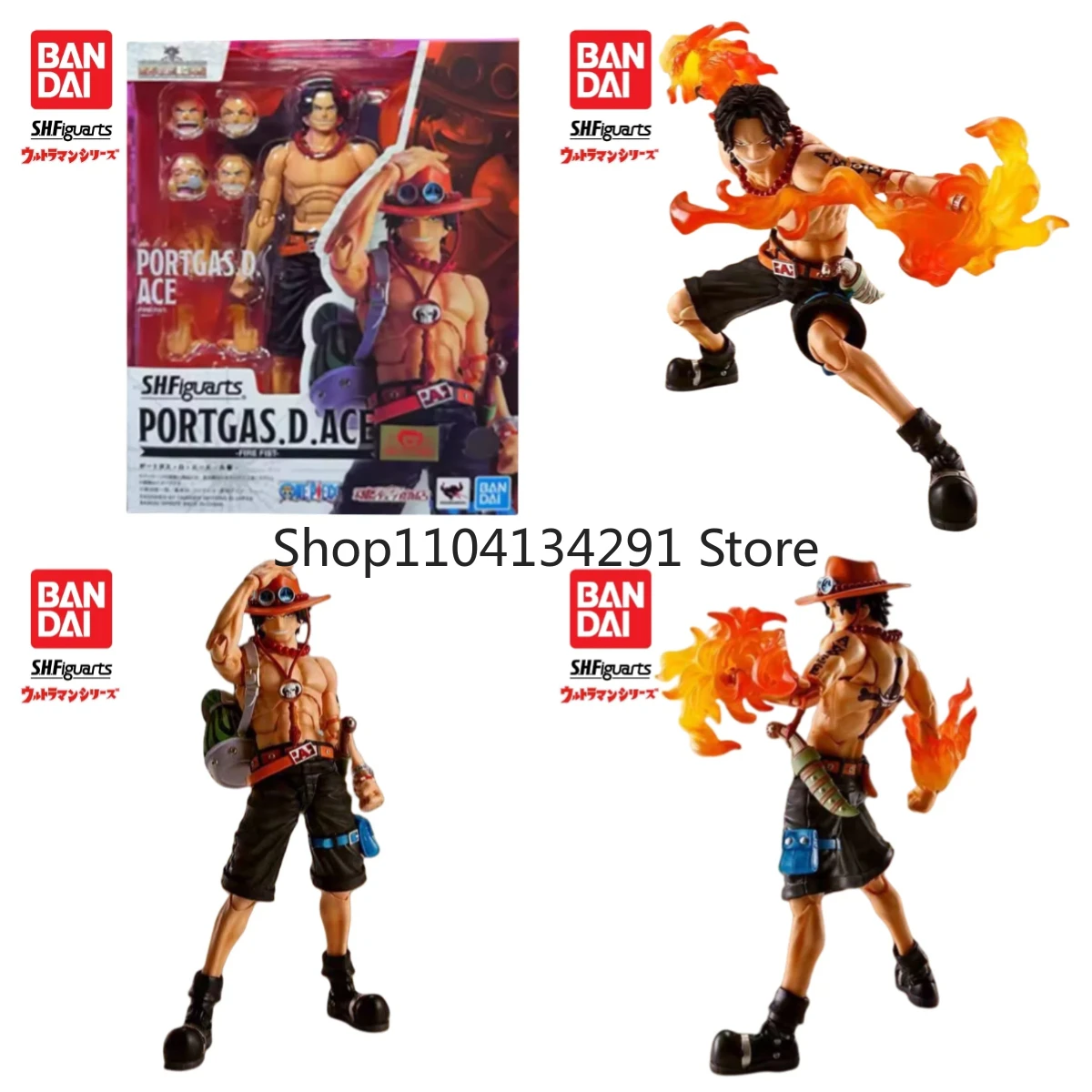 Original Bandai SHF One Piece Ace The Fire Fist Portgas D. Ace Birthday Gift Action Figure Model Figurine
Original Bandai SHF One Piece Ace The Fire Fist Portgas D. Ace Birthday Gift Action Figure Model Figurine