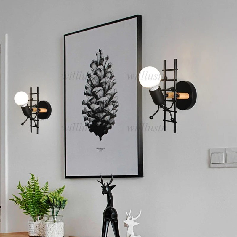 Metal Figurine Wood Pendant Lamp Creative Iron Staircase Suspension Light Bedside Cafe Bar Shop Aisle Hanging Ceiling Chandelier
Metal Figurine Wood Pendant Lamp Creative Iron Staircase Suspension Light Bedside Cafe Bar Shop Aisle Hanging Ceiling Chandelier