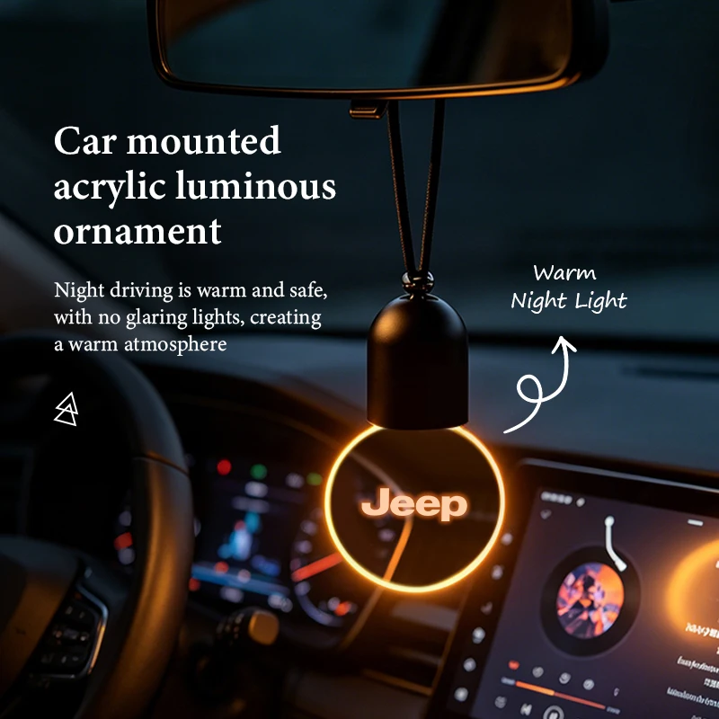 For Jeep Car Rearview Mirror Decoration Pendant LED Light Retro Bulb Atmosphere Light Grand Cherokee Wrangler JK Renegade
For Jeep Car Rearview Mirror Decoration Pendant LED Light Retro Bulb Atmosphere Light Grand Cherokee Wrangler JK Renegade