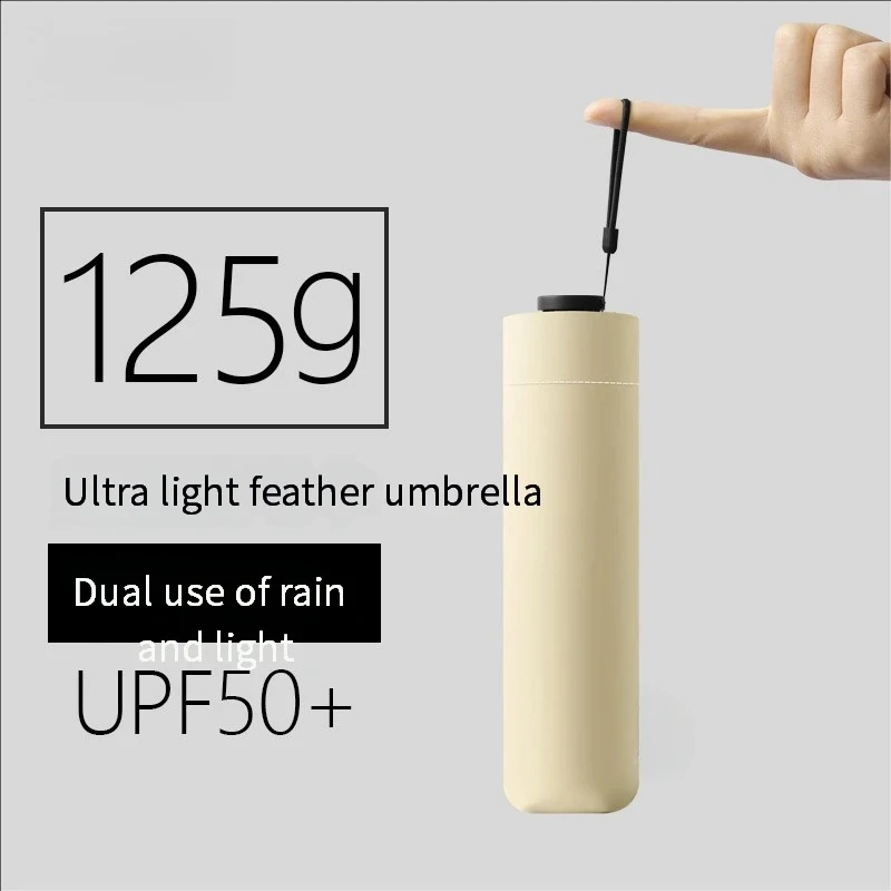 125g Ultra-light Portable Sun Umbrella Sun Protection and Ultraviolet Rain 3-fold 6-bone Pencil Ultraviolet Protection Umbrella
125g Ultra-light Portable Sun Umbrella Sun Protection and Ultraviolet Rain 3-fold 6-bone Pencil Ultraviolet Protection Umbrella