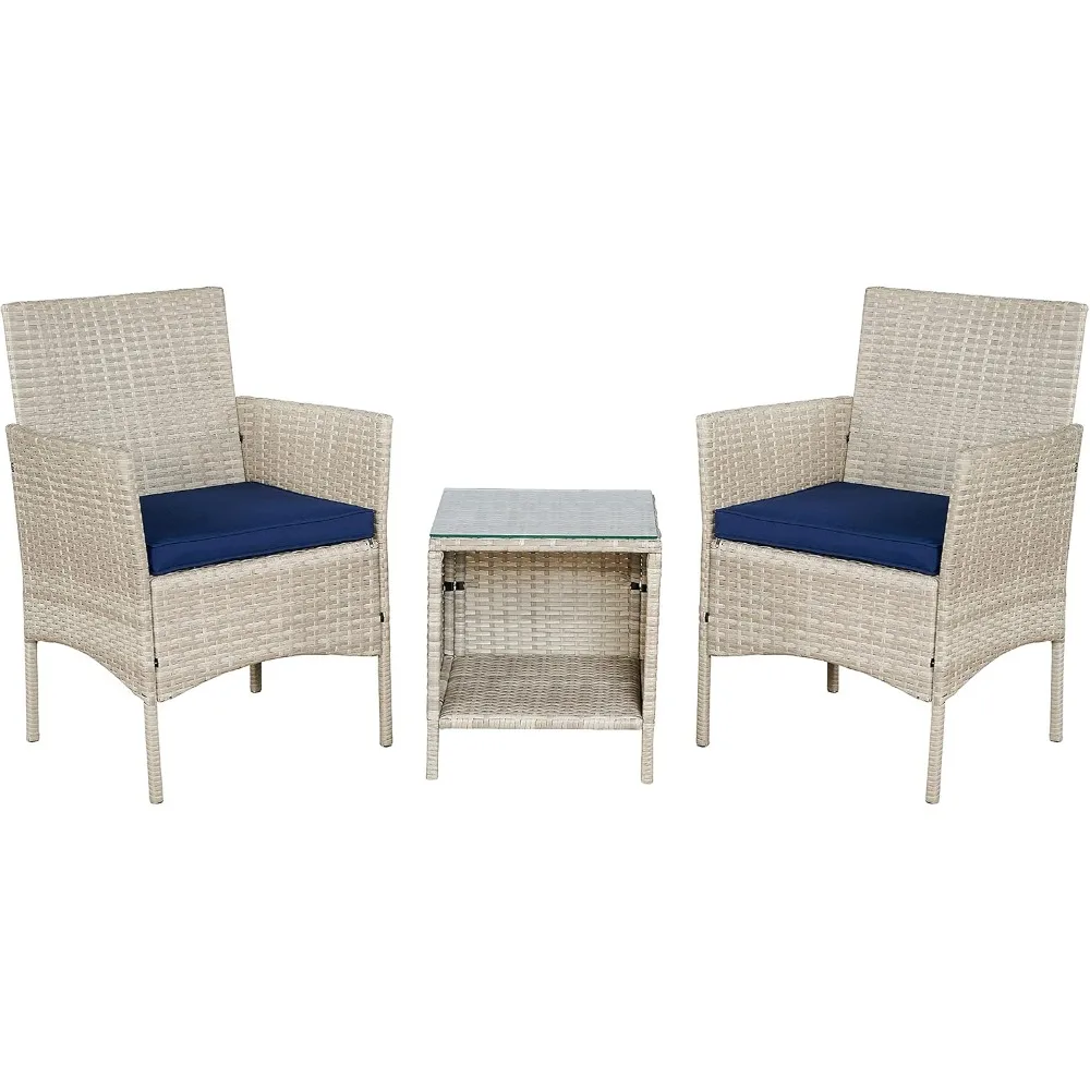 Outdoor Wicker Conversation 3 Piece Bistro Set Garden Patio Yard Porch Furniture Space Saving Pe Rattan 2 Chairs Cushions Side
Outdoor Wicker Conversation 3 Piece Bistro Set Garden Patio Yard Porch Furniture Space Saving Pe Rattan 2 Chairs Cushions Side