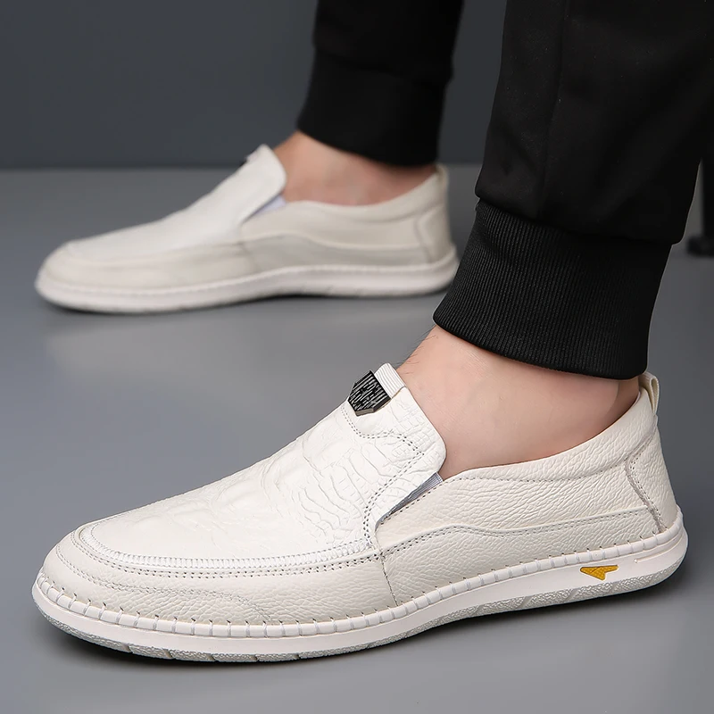 Spring Loafers Men Comfortable Round Toe Non Slip Casual Shoes Fashionable Outdoor Breathable Hollow Out Business Leather Shoes
Spring Loafers Men Comfortable Round Toe Non Slip Casual Shoes Fashionable Outdoor Breathable Hollow Out Business Leather Shoes