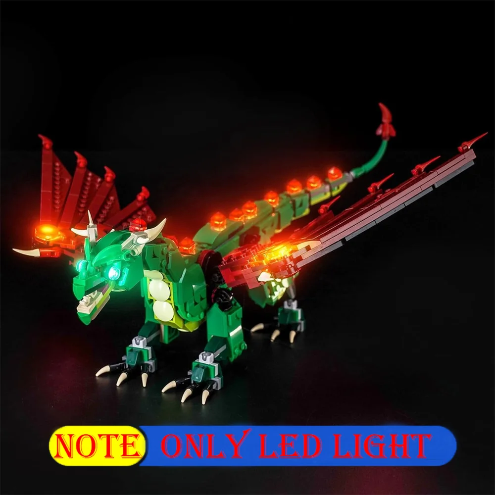 Lighting Set For Medieval Dragon Creator 3in1 Series Not Include Building Block(Only Led Light Kit)
Lighting Set For Medieval Dragon Creator 3in1 Series Not Include Building Block(Only Led Light Kit)