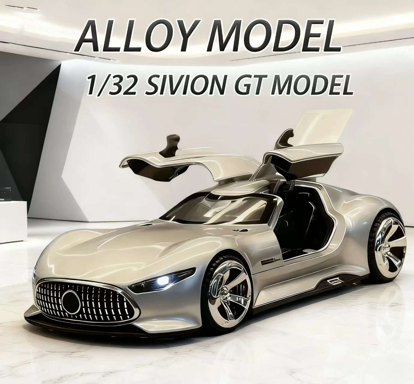 1:32 Scale Mercedes-Benz Vision GT Diecast Alloy Supercar Model Concept Sport Vehicle for Collection Gift Home Decor
1:32 Scale Mercedes-Benz Vision GT Diecast Alloy Supercar Model Concept Sport Vehicle for Collection Gift Home Decor