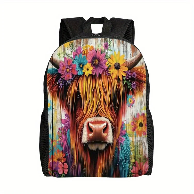 Рюкзак Highland Cow с цветочным принтом коровы, 1 шт. — вместительный легкий школьный рюкзак для мужчин и женщин, регулируемые лямки
Рюкзак Highland Cow с цветочным принтом коровы, 1 шт. — вместительный легкий школьный рюкзак для мужчин и женщин, регулируемые лямки