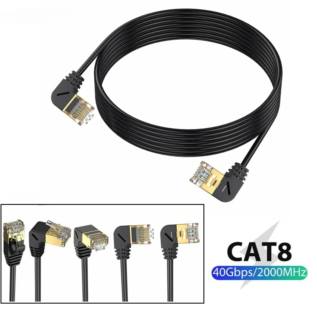 0,5 м 2 м Cat8 Ethernet-кабель Шнур SFTP 40 Гбит/с 2000 МГц Cat 8 RJ45 Сетевой локальный кабель 90 градусов левый правый угол вниз Интернет-кабель 2 м
0,5 м 2 м Cat8 Ethernet-кабель Шнур SFTP 40 Гбит/с 2000 МГц Cat 8 RJ45 Сетевой локальный кабель 90 градусов левый правый угол вниз Интернет-кабель 2 м