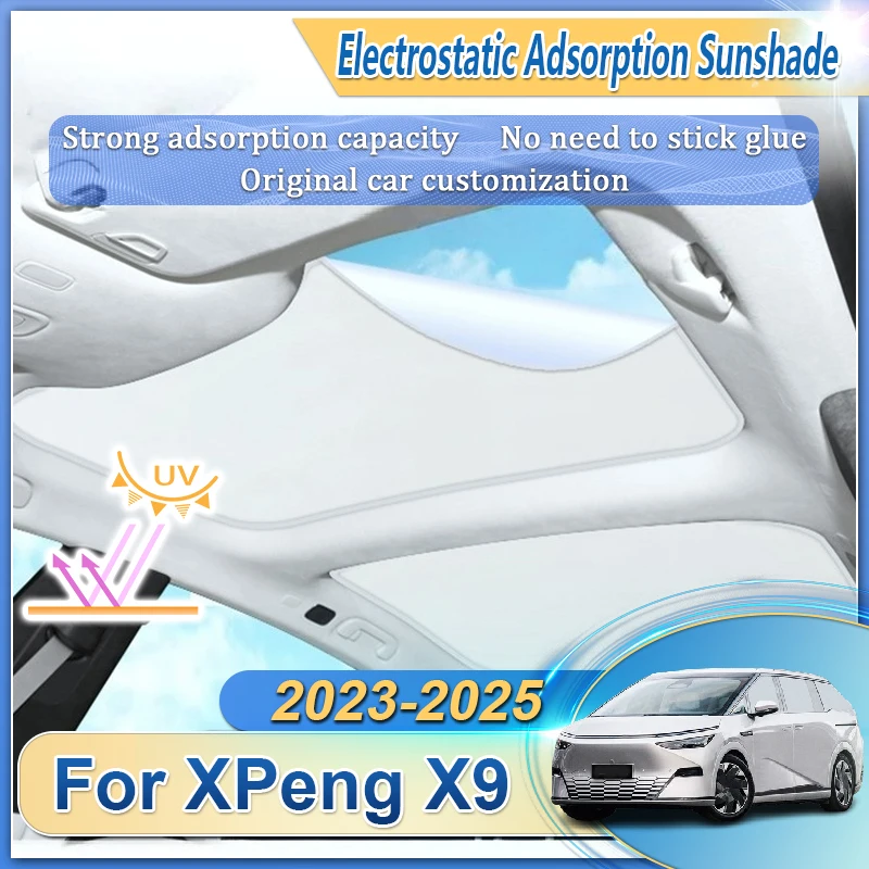 Car Roof Sunshade For XPeng X9 2023 2024 2025 H93 Electrostatic Adsorption Sunroof Sunshade Skylight Shading Auto Accessories
Car Roof Sunshade For XPeng X9 2023 2024 2025 H93 Electrostatic Adsorption Sunroof Sunshade Skylight Shading Auto Accessories