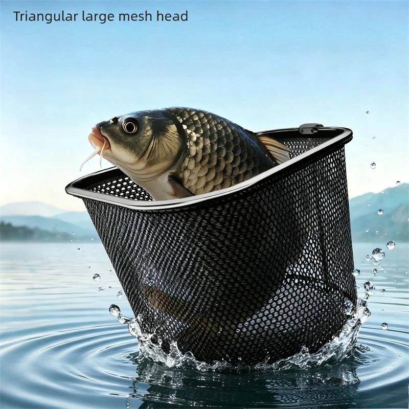 Carbon & Titanium Landing Net Head, Lightweight Folding Big Game Net, Quick-Dry Anti-Snag Mesh, Fast Scoop for Competition
Carbon & Titanium Landing Net Head, Lightweight Folding Big Game Net, Quick-Dry Anti-Snag Mesh, Fast Scoop for Competition