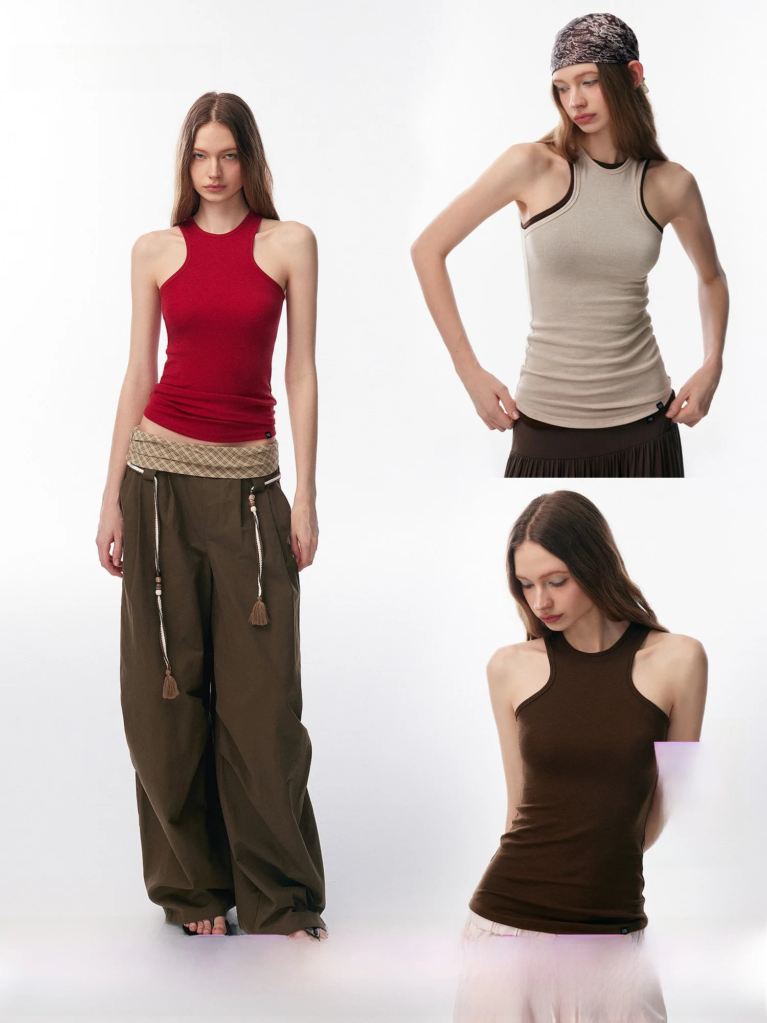 Annachic Sleeveless round Neck Vest Fashionable Workwear Style Slim Fit Summer Outerwear for Trendy Girls Casual Daily Wear
Annachic Sleeveless round Neck Vest Fashionable Workwear Style Slim Fit Summer Outerwear for Trendy Girls Casual Daily Wear