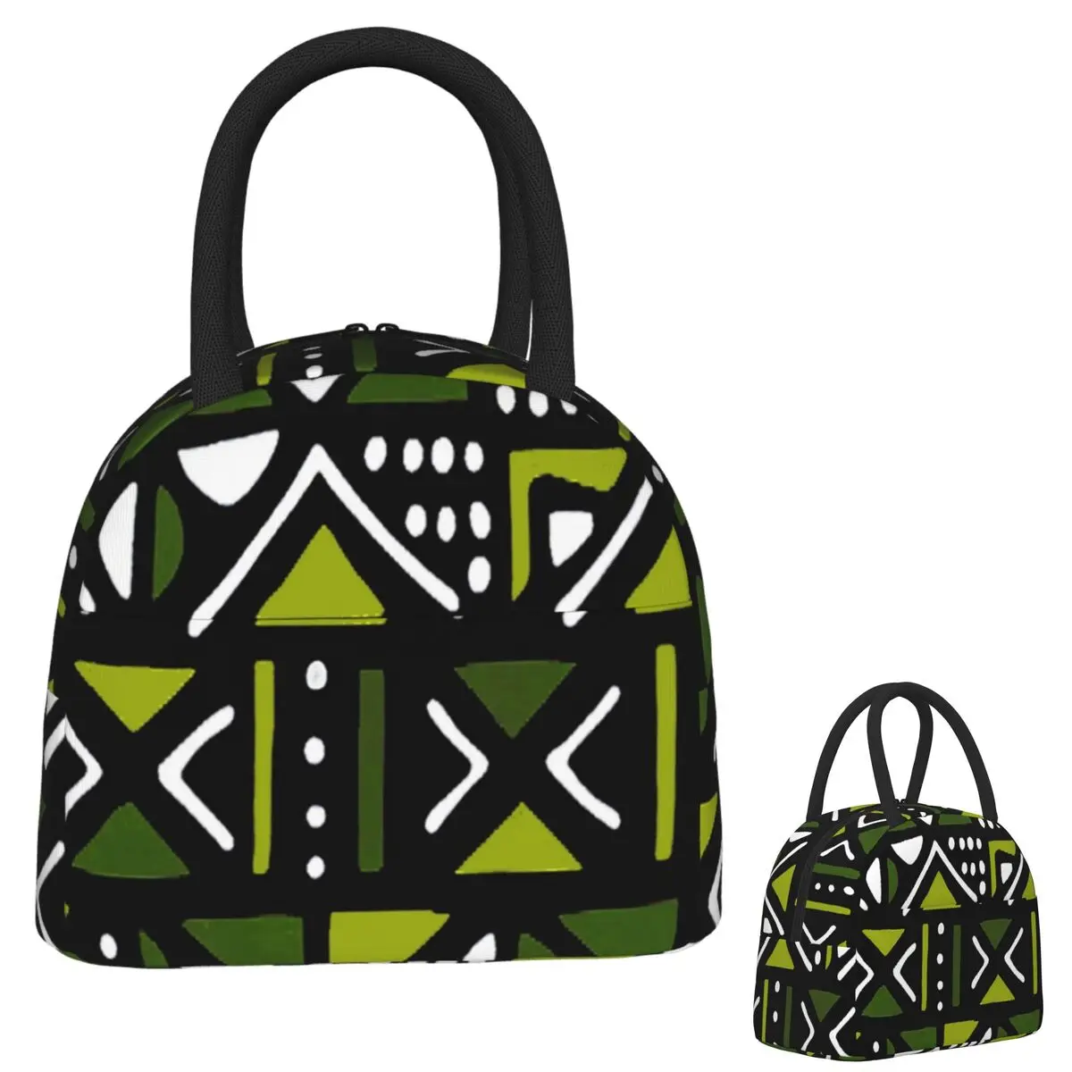 Lime Green Mudcloth African Tribal Print Insulated Lunch Bag for Women Kids Leakproof Food Boxes Thermal Lunch Box Tote
Lime Green Mudcloth African Tribal Print Insulated Lunch Bag for Women Kids Leakproof Food Boxes Thermal Lunch Box Tote
