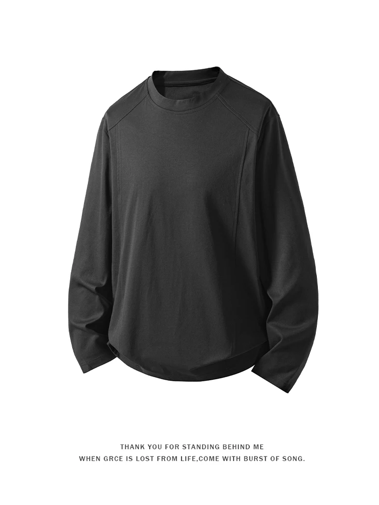 2026 New American Casual Long Sve Bla T-irt Men Loose Versatile Trendy Brand Simple round Ne Base irt Top
2026 New American Casual Long Sve Bla T-irt Men Loose Versatile Trendy Brand Simple round Ne Base irt Top