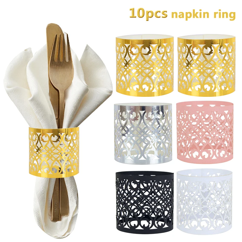 10pcs Gold Silver Napkin Ring Eid Mubarak Paper Napkin Buckle Birthday Wedding Event Ramadan Kareem Table Decorations Supplies
10pcs Gold Silver Napkin Ring Eid Mubarak Paper Napkin Buckle Birthday Wedding Event Ramadan Kareem Table Decorations Supplies