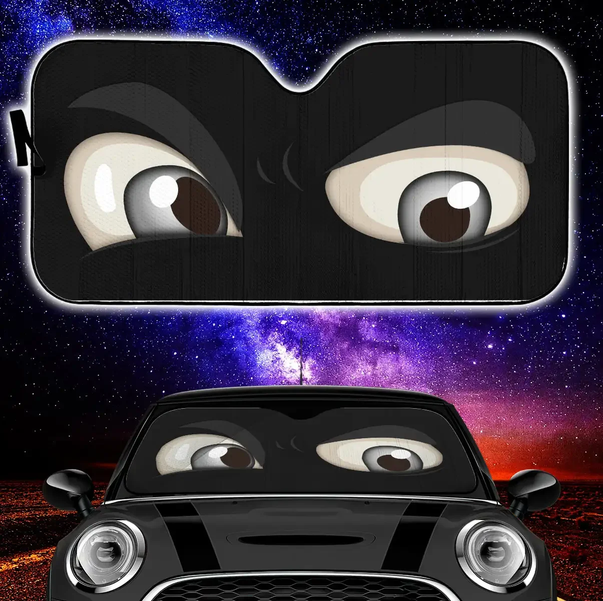 Black Challenging Cartoon Eyes Car Auto Sun Shades Windshield Accessories Decor Gift
Black Challenging Cartoon Eyes Car Auto Sun Shades Windshield Accessories Decor Gift