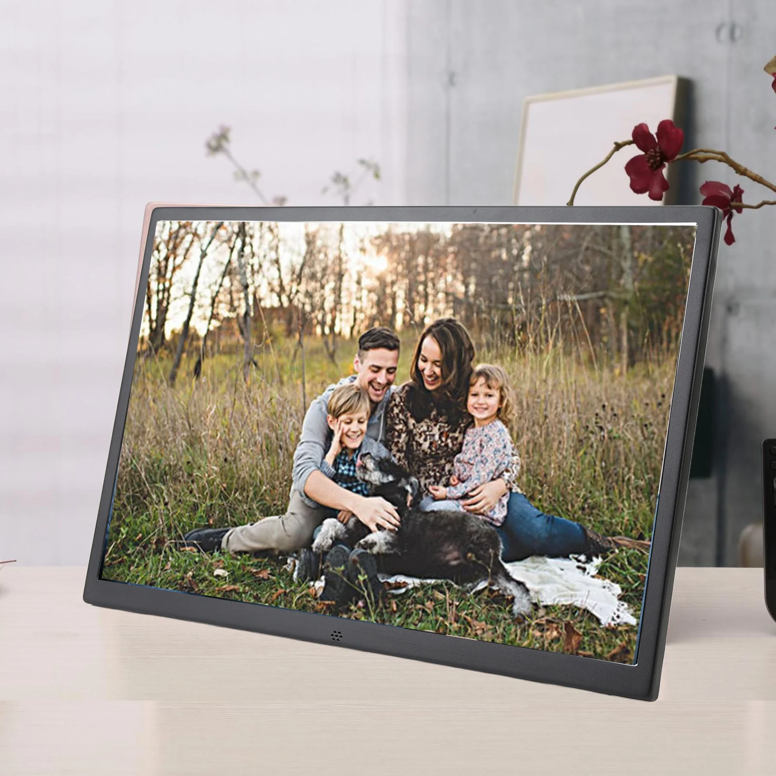 17inch Digital Photo Frame 1440x900 HD 1080P Electronic Picture Frame with Remote Control Calendar Music Wall Mount Bracket
17inch Digital Photo Frame 1440x900 HD 1080P Electronic Picture Frame with Remote Control Calendar Music Wall Mount Bracket