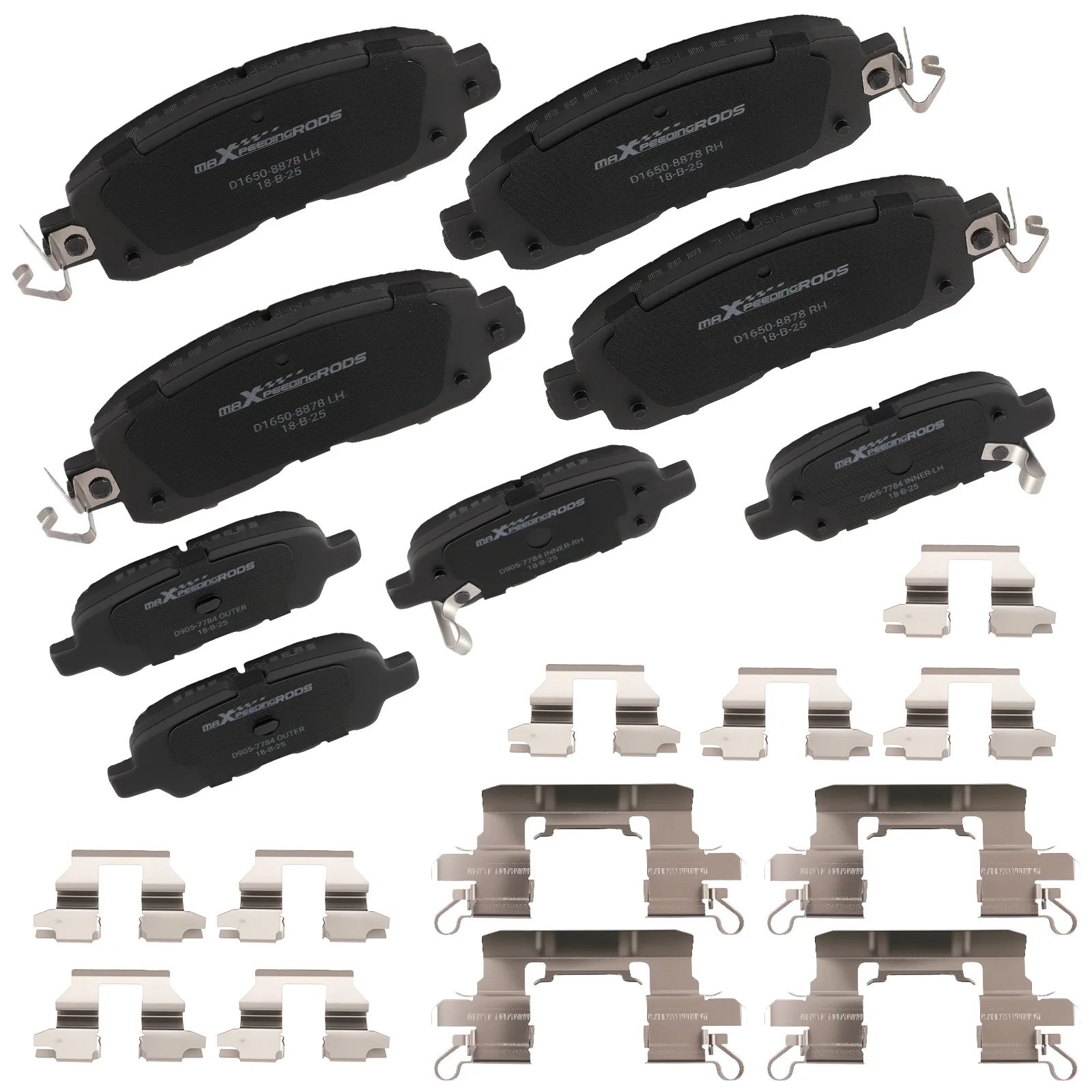 8xFront&Rear Ceramic Brake Pads for Nissan LEAF 2014-2017/Altima 2013-2023 P-905
8xFront&Rear Ceramic Brake Pads for Nissan LEAF 2014-2017/Altima 2013-2023 P-905