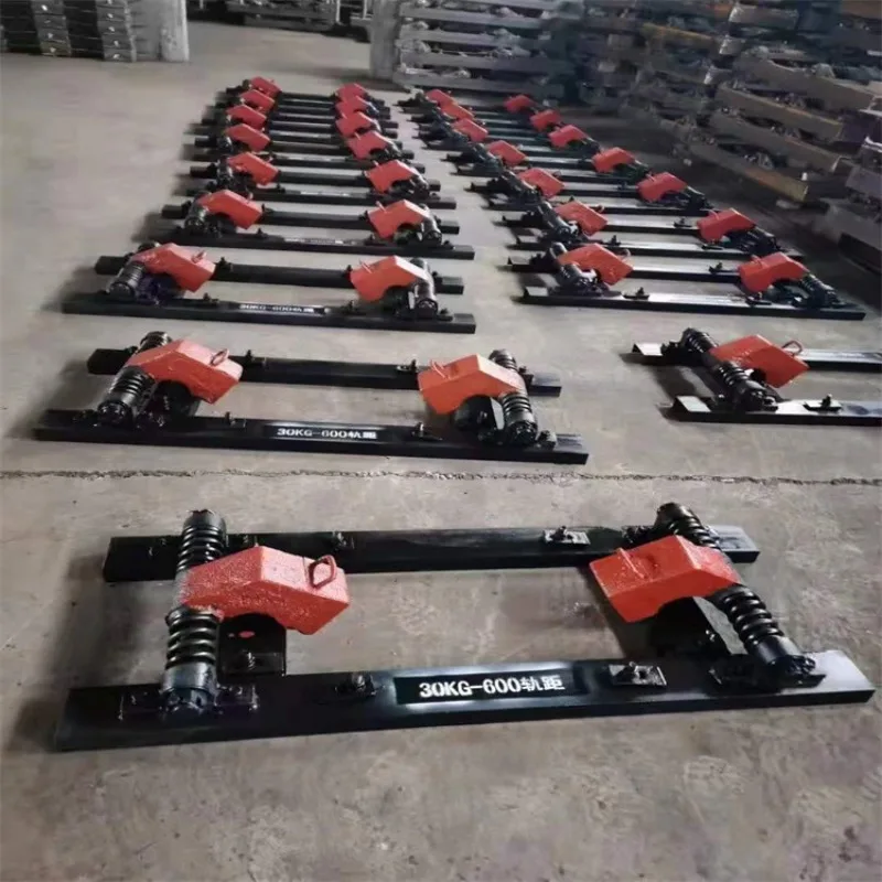 Mine turnout manual rail-holding car stopper, slope anti-sports car device
Mine turnout manual rail-holding car stopper, slope anti-sports car device