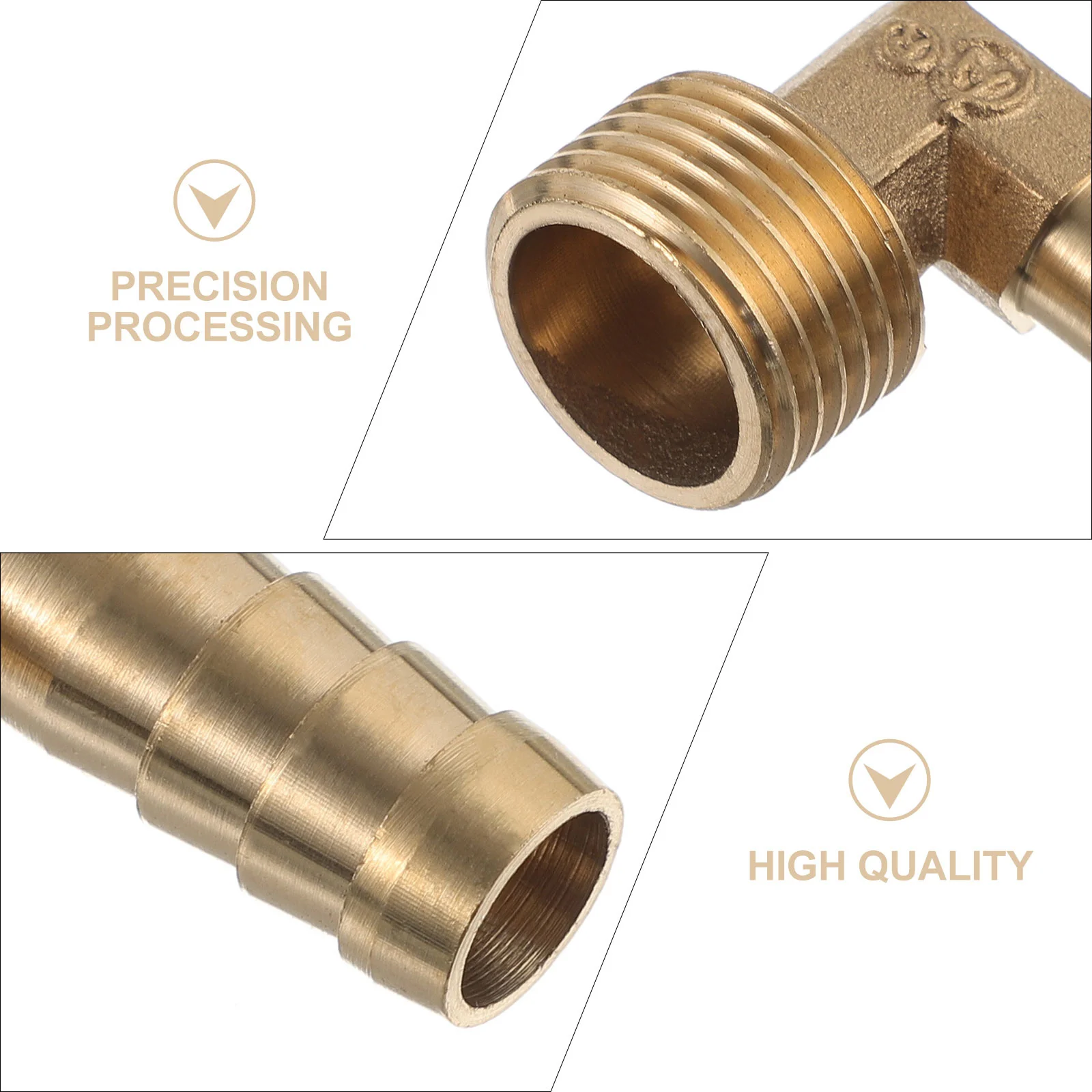 2pcs Hose Brass Elbow Connector 90 Degree Solid Gas Pipeline Adapter Male Female Garden Thread Angle Changer Rv Washer Faucet 
2pcs Hose Brass Elbow Connector 90 Degree Solid Gas Pipeline Adapter Male Female Garden Thread Angle Changer Rv Washer Faucet