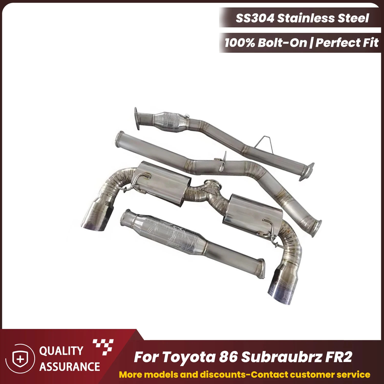 Sporty Exhaust Sound ECCF Catback Exhaust For Toyota 86 Subraubrz FR2 Performance Upgrade Easy Installation
Sporty Exhaust Sound ECCF Catback Exhaust For Toyota 86 Subraubrz FR2 Performance Upgrade Easy Installation
