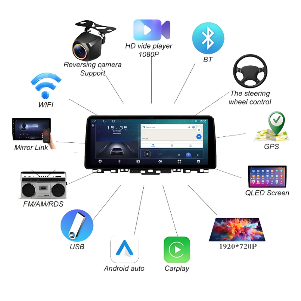 Автомобильный мультимедийный центр Carplay 12.3 дюйма Android 16 для Kia Cerato 4 Forte K3 2019-2022, 4G DSP, Wi-Fi, Bluetooth, без DVD, 2DIN
Автомобильный мультимедийный центр Carplay 12.3 дюйма Android 16 для Kia Cerato 4 Forte K3 2019-2022, 4G DSP, Wi-Fi, Bluetooth, без DVD, 2DIN