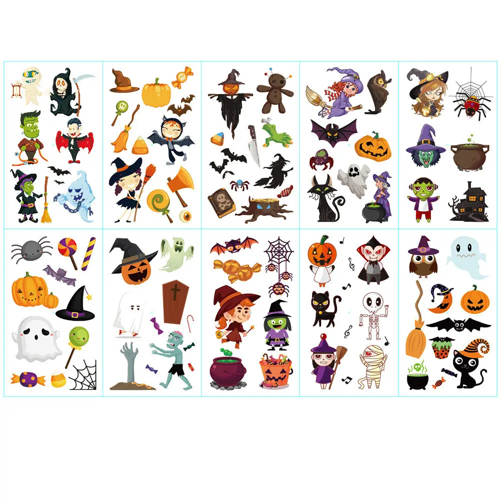 10 Pcs Pumpkin Stickers Funny Waterproof Temporary Body Decorations Halloween Kids Safe Skin Friendly Tattoo Art
10 Pcs Pumpkin Stickers Funny Waterproof Temporary Body Decorations Halloween Kids Safe Skin Friendly Tattoo Art