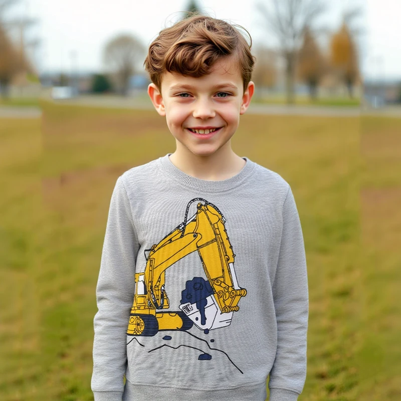 Little maven 2022, осенне-весенняя детская одежда, хлопковый свитшот с рисунком экскаватора, топы с длинными рукавами для малышей, одежда
Little maven 2022, осенне-весенняя детская одежда, хлопковый свитшот с рисунком экскаватора, топы с длинными рукавами для малышей, одежда