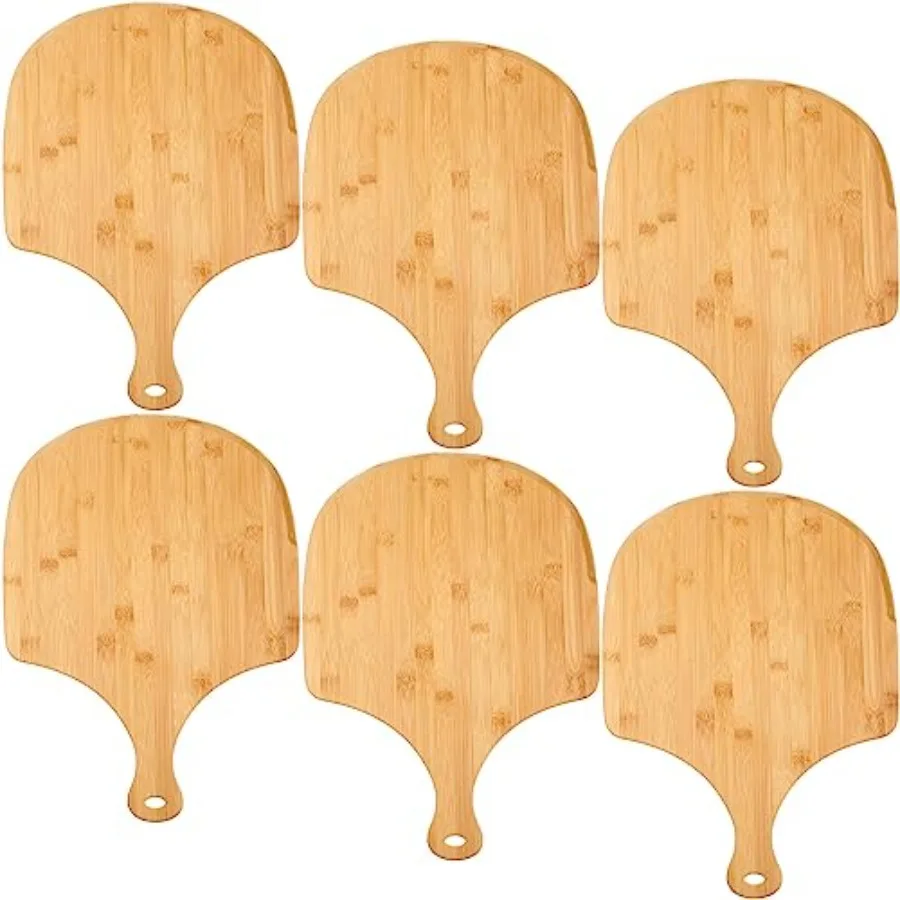 6 Pcs Bamboo Pizza Peel Set Wooden Pizza Paddle with Handle Wood Cutting Board Oven Accessory for Breads Cheese Fruit Vegetable
6 Pcs Bamboo Pizza Peel Set Wooden Pizza Paddle with Handle Wood Cutting Board Oven Accessory for Breads Cheese Fruit Vegetable