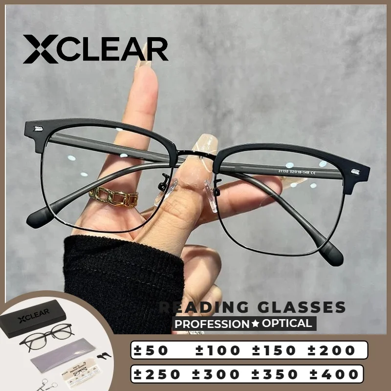 XCLEAR Casual Style Reading Glasses Men Versatile Currents Trendy Anti Blue Ray HD Progressive Prescription Eyeglasses Classic
XCLEAR Casual Style Reading Glasses Men Versatile Currents Trendy Anti Blue Ray HD Progressive Prescription Eyeglasses Classic