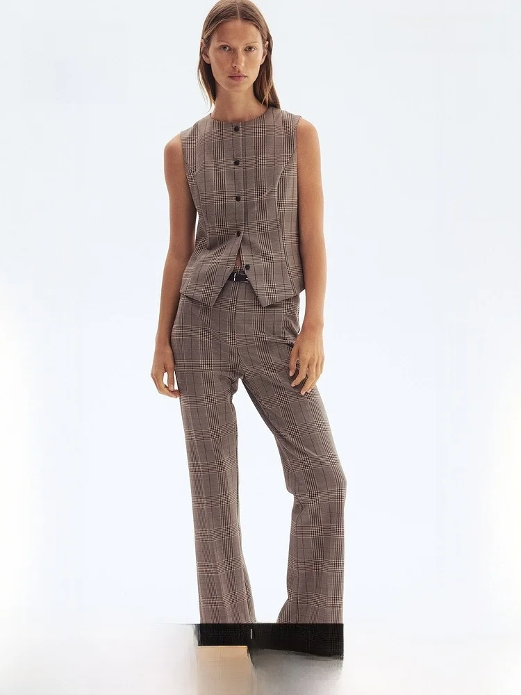 H&M Women's Jaet 2025 Autumn New Faion round Ne Ele Slim Simple Suit Vest Polyester Fiber 95% Polyurethane Elastic ...
H&M Women's Jaet 2025 Autumn New Faion round Ne Ele Slim Simple Suit Vest Polyester Fiber 95% Polyurethane Elastic ...