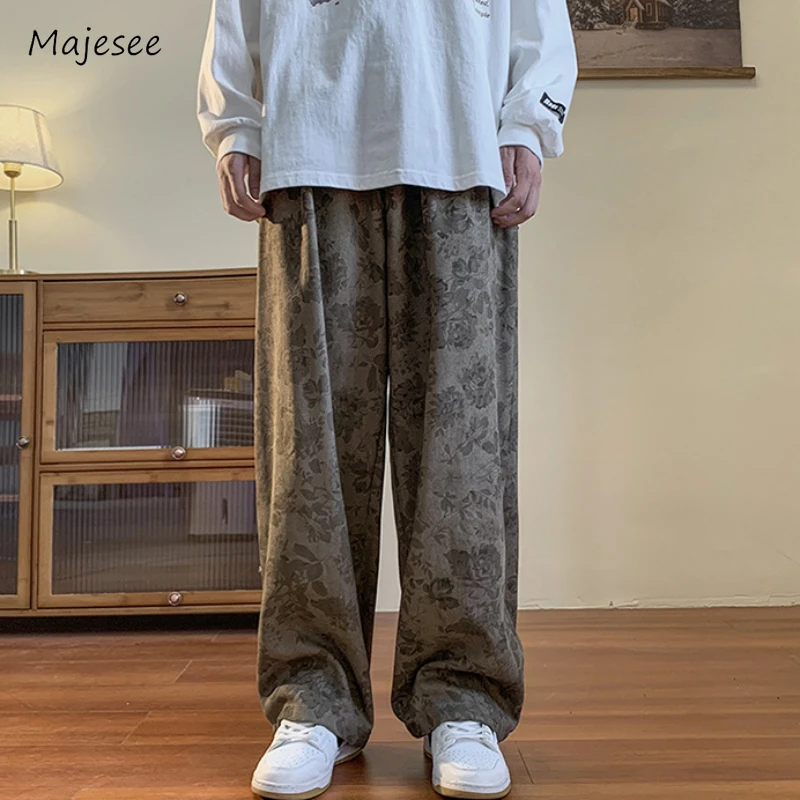 Wide Leg Pants Men Loose Mid Waist Full Length Japanese Style Printing All-match Elegant Handsome Stylish Casual Spring Summer
Wide Leg Pants Men Loose Mid Waist Full Length Japanese Style Printing All-match Elegant Handsome Stylish Casual Spring Summer