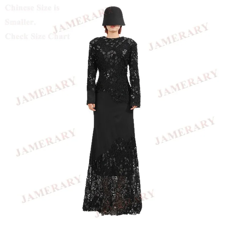 Autumn Embroidery Luxury Formal Evening Sequin Dresses Women Full Sleeve Mermaid Fishtail Long Maxi Dress Summer Party Vestidos
Autumn Embroidery Luxury Formal Evening Sequin Dresses Women Full Sleeve Mermaid Fishtail Long Maxi Dress Summer Party Vestidos