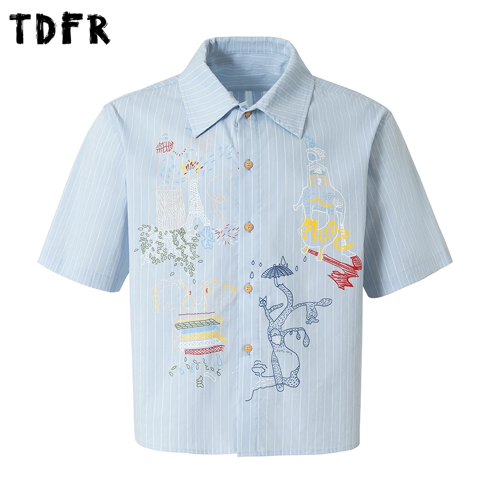 Graffiti Print Short Sleeve Shirts Mens Stripes Retro Casual Summer Single Breasted Loose Lapel Half-Sleeve Cotton Shirts Man
Graffiti Print Short Sleeve Shirts Mens Stripes Retro Casual Summer Single Breasted Loose Lapel Half-Sleeve Cotton Shirts Man