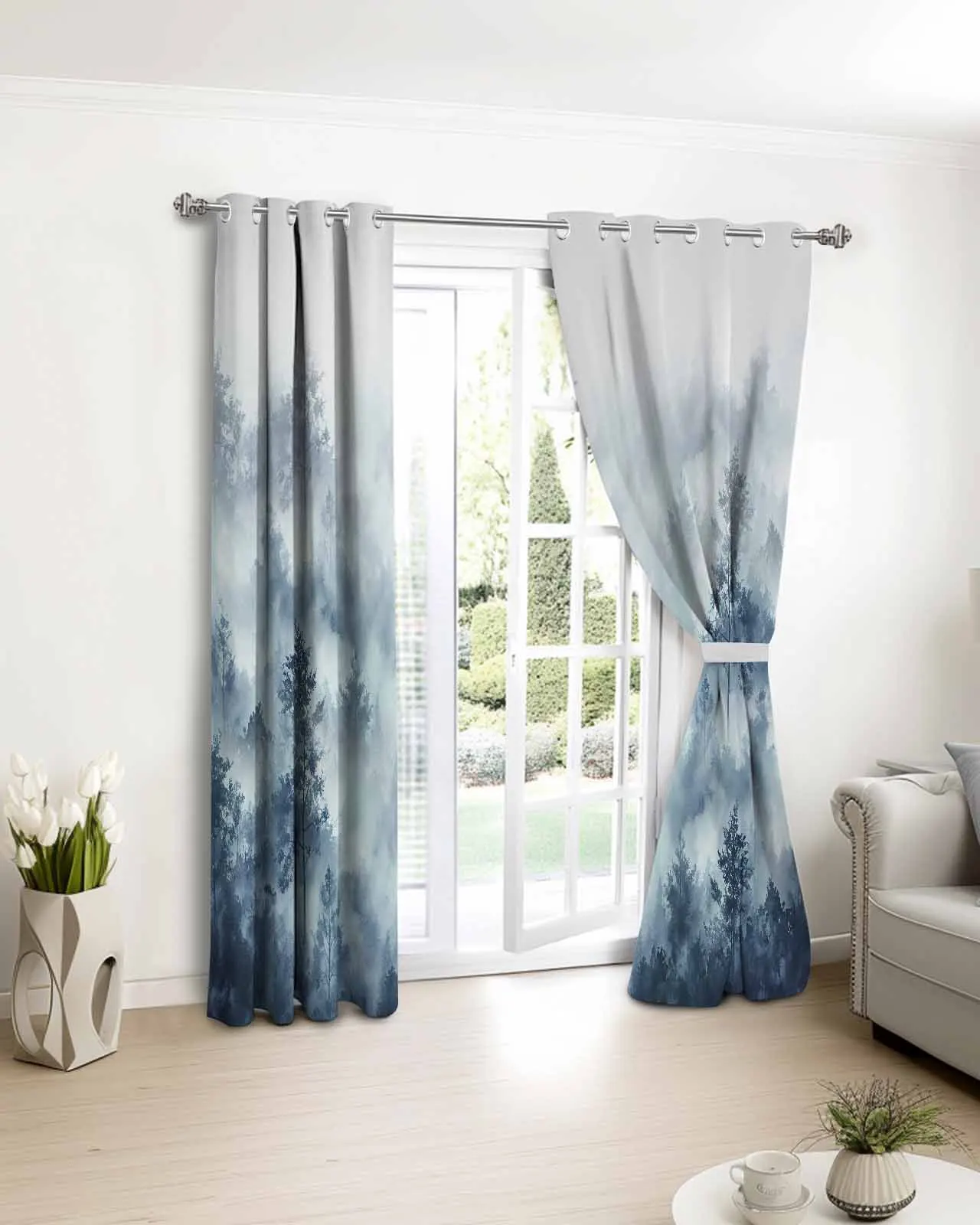Watercolor Fog Forest Gradient Window Curtain Bedroom Decor Curtain Panel Curtains for Living Room
Watercolor Fog Forest Gradient Window Curtain Bedroom Decor Curtain Panel Curtains for Living Room