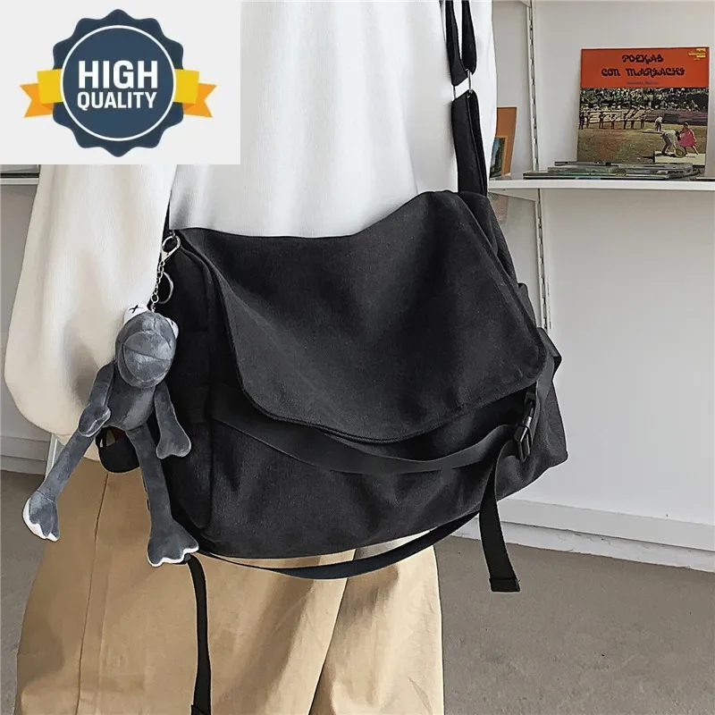 bag Canvas messenger men's large-capacity simple leisure ins student book shoulder boys' satchel
bag Canvas messenger men's large-capacity simple leisure ins student book shoulder boys' satchel