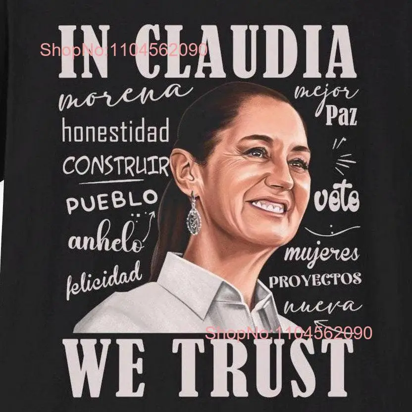 Футболка Claudia Sheinbaum Mexican President Political Mexico In We Trust Leader с длинными или короткими рукавами
Футболка Claudia Sheinbaum Mexican President Political Mexico In We Trust Leader с длинными или короткими рукавами